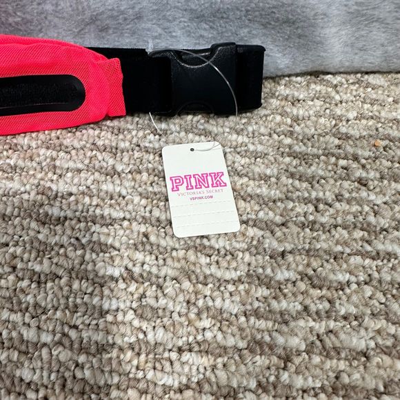 Victoria's Secret...PINK...Slim Mesh Sport Fanny Pack BRIGHT‎ Pink  New - Picture 2 of 4